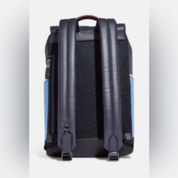 Coach Track Backpack Colorblock Midnight/Pacific Multi NWT - Picture 7 of 7